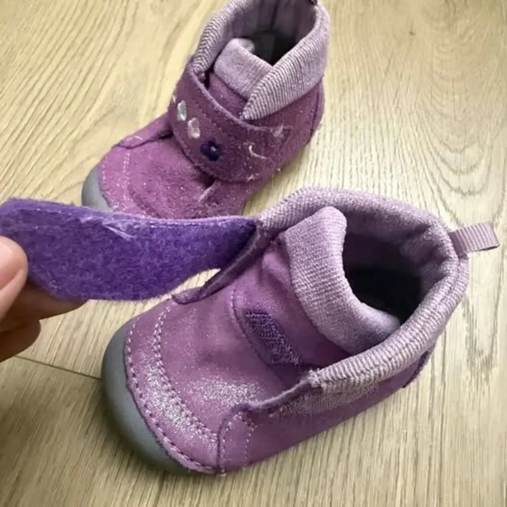 Stride Rite SM Sophie Purple Baby Shoes size 4c